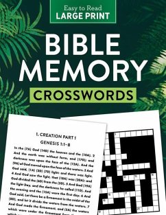 Bible Memory Crosswords Large Print - Compiled By Barbour Staff