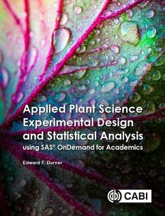 Cover Applied Plant Science Experimental Design and Statistical Analysis Using SAS® OnDemand for Academics