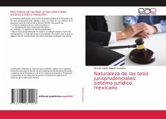 Naturaleza de las tesis jurisprudenciales: sistema jurídico mexicano - Roldán González, Ricardo Adrián