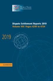 Dispute Settlement Reports 2019: Volume 8, Pages 4299 to 4734 - World Trade Organization