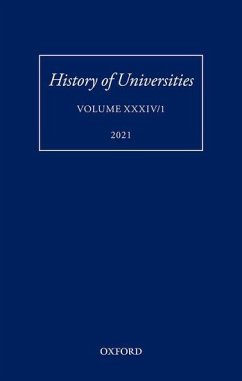 History of Universities: Volume XXXIV/1