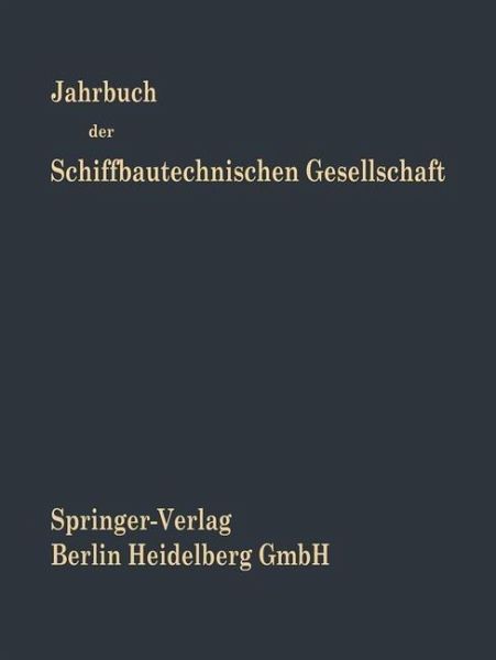 Jahrbuch der Schiffbautechnischen Gesellschaft (eBook, PDF)