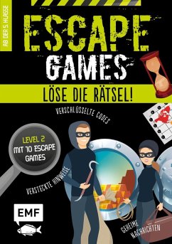 Cover Escape Games - Löse die Rätsel! - Level 2 mit 10 Escape Games ab 10 Jahren  (Mängelexemplar)
