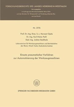 Cover Einsatz pneumatischer Verfahren zur Automatisierung der Werkzeugmaschinen (eBook, PDF)