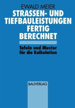 Strassen- und Tiefbauleistungen Fertig Berechnet (eBook, PDF) - Meier, Ewald