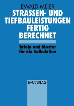 Cover Strassen- und Tiefbauleistungen Fertig Berechnet (eBook, PDF)