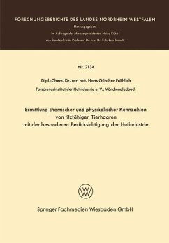 Cover Ermittlung chemischer und physikalischer Kennzahlen von filzfähigen Tierhaaren mit der besonderen Berücksichtigung der Hutindustrie (eBook, PDF)