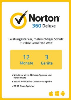 NortonLifeLock Norton 360 Deluxe (3 Geräte / 1 Jahr) (Download für Windows)