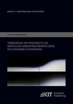 Verbesserung der Prozesskette zur Herstellung mikrostrukturierter Linsen für automobile Scheinwerfer - Zimmermann, Dennis