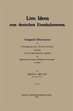 Cover Lists Ideen zum deutschen Eisenbahnwesen (eBook, PDF)