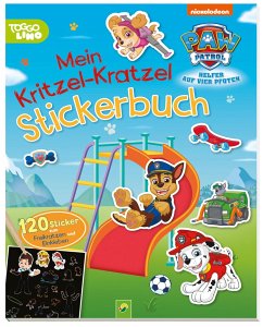 PAW Patrol Mein Kritzel-Kratzel Stickerbuch mit Bambus-Stick - Holthausen, Luise