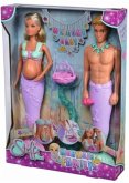 Simba 105733524 - Steffi Love, Mermaid Family, Ankleidepuppen mit Zubehör