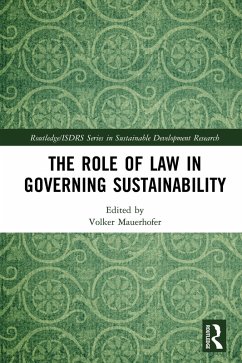 Cover The Role of Law in Governing Sustainability (eBook, PDF)