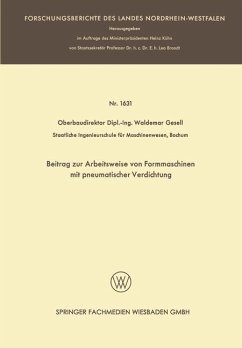 Beitrag zur Arbeitsweise von Formmaschinen mit pneumatischer Verdichtung (eBook, PDF) - Gesell, Waldemar