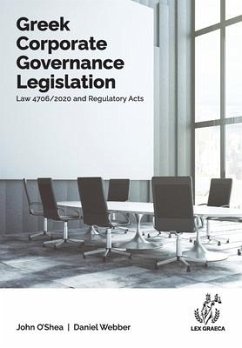 Greek Corporate Governance Legislation - O'Shea, John Anthony; Webber, Daniel Alexander