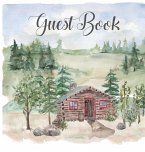Cabin house guest book (hardback) , comments book, guest book to sign, vacation home, holiday home, visitors comment book