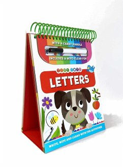 Tiny Tots Letters: Wipe Clean Book with Carry Handle and Easel - Igloobooks