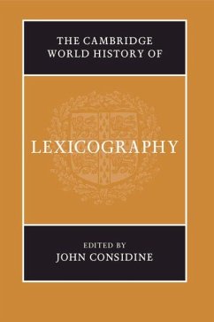 Cover The Cambridge World History of Lexicography