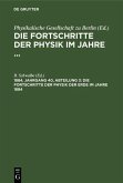 Die Fortschritte der Physik der Erde im Jahre 1884 (eBook, PDF)
