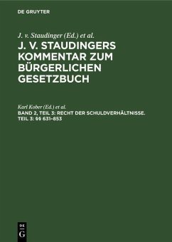 Recht der Schuldverhältnisse. Teil 3: §§ 631-853 (eBook, PDF)