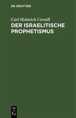 Cover Der israelitische Prophetismus (eBook, PDF)