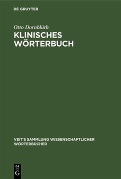 Cover Klinisches Wörterbuch (eBook, PDF)