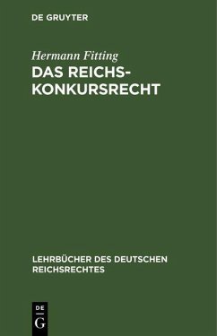Cover Das Reichs-Konkursrecht (eBook, PDF)