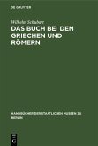 Das Buch bei den Griechen und Römern (eBook, PDF)