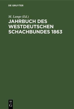 Cover Jahrbuch des westdeutschen Schachbundes, 1863 (eBook, PDF)