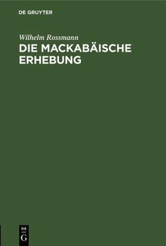 Cover Die mackabäische Erhebung (eBook, PDF)