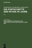 Die Fortschritte Physik der Materie im Jahre 1886 (eBook, PDF)