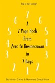 A 7 Page Book from Zero to Businessman in 7 days (eBook, ePUB)