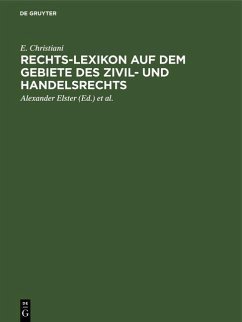 Cover Rechts-Lexikon auf dem Gebiete des Zivil- und Handelsrechts (eBook, PDF)