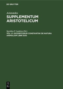 Excerptorum Constantini de natura animalium libri duo (eBook, PDF) Cover Excerptorum Constantini de natura animalium libri duo (eBook, PDF)
