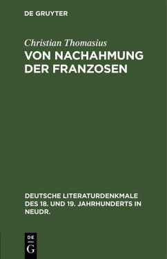 Cover Von Nachahmung der Franzosen (eBook, PDF)