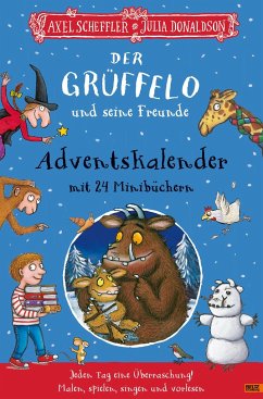 Der Grüffelo und seine Freunde. Adventskalender mit 24 Minibüchern - Scheffler, Axel;Donaldson, Julia