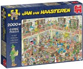 Jumbo 20030 - Jan van Haasteren, Die Bibliothek, Comic-Puzzle, 2000 Teile