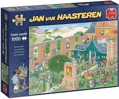 Jumbo 20022 - Jan van Haasteren, Der Kunstmarkt, Comic-Puzzle, 1000 Teile