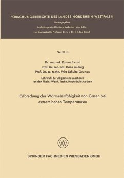 Erforschung der Wärmeleitfähigkeit von Gasen bei extrem hohen Temperaturen (eBook, PDF) - Ewald, Rainer