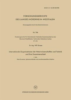 Cover Internationale Organisationen der Naturwissenschaften und Technik und ihre Zusammenarbeit (eBook, PDF)