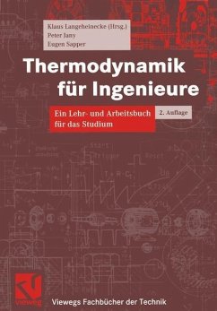 Thermodynamik für Ingenieure (eBook, PDF) - Jany, Peter; Sapper, Eugen