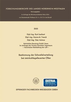 Cover Bestimmung der Schwefelverteilung bei steinkohlegefeuerten Öfen (eBook, PDF)
