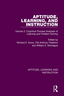 Aptitude, Learning, and Instruction (eBook, PDF)
