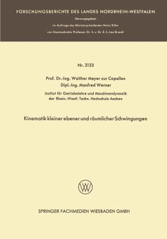 Cover Kinematik kleiner ebener und räumlicher Schwingungen (eBook, PDF)