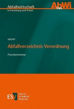 Abfallverzeichnis-Verordnung (eBook, PDF) - Kropp, Olaf