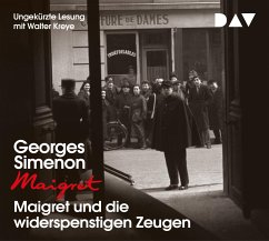 Maigret und die widerspenstigen Zeugen / Kommissar Maigret Bd.53 (4 Audio-CDs) - Simenon, Georges