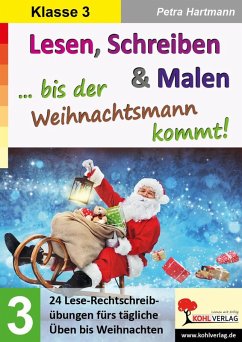Cover Lesen, Schreiben und Malen ... bis der Weihnachtsmann kommt! / Klasse 3 (eBook, PDF)