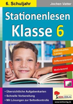 Stationenlesen Klasse 6 (eBook, PDF) - Vatter, Jochen