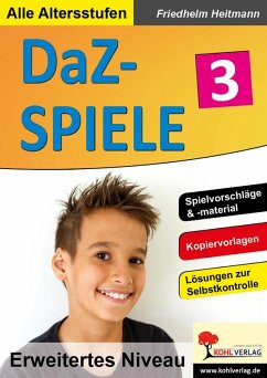 Cover DaZ-Spiele in drei Niveaustufen 3 (eBook, PDF)