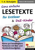 Ganz einfache Lesetexte für Erstleser und DaZ-Kinder (eBook, PDF)